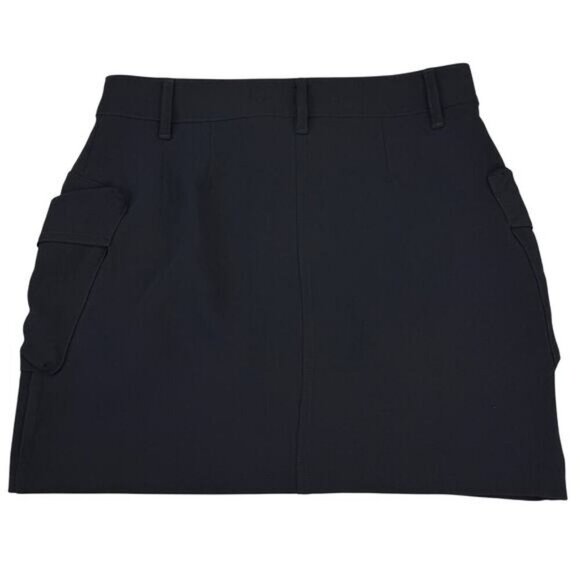 WILFRED Aritzia Astral High Rise Micro Cargo Skirt Sz 2 Black - Picture 5 of 5